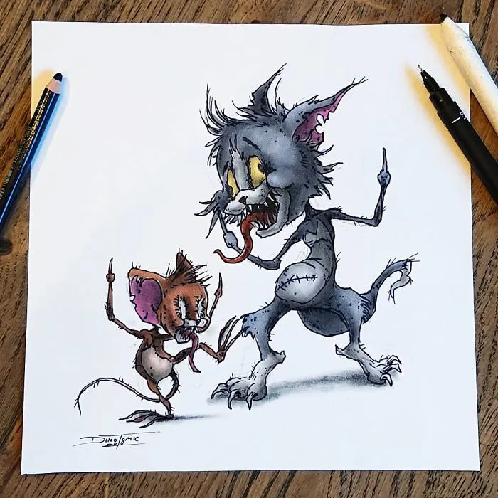 Artist Creepyfies 31 Of Your Favorite Cartoon Characters And They Will Give You Chills