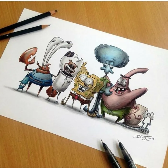 Artist Creepyfies 31 Of Your Favorite Cartoon Characters And They Will Give You Chills