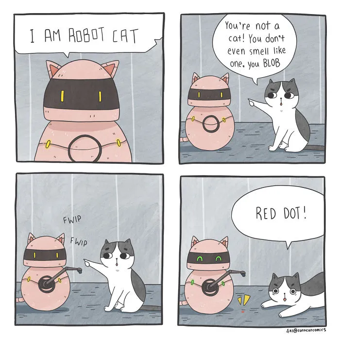 I Document My Life With A Cat In These 40 Comics