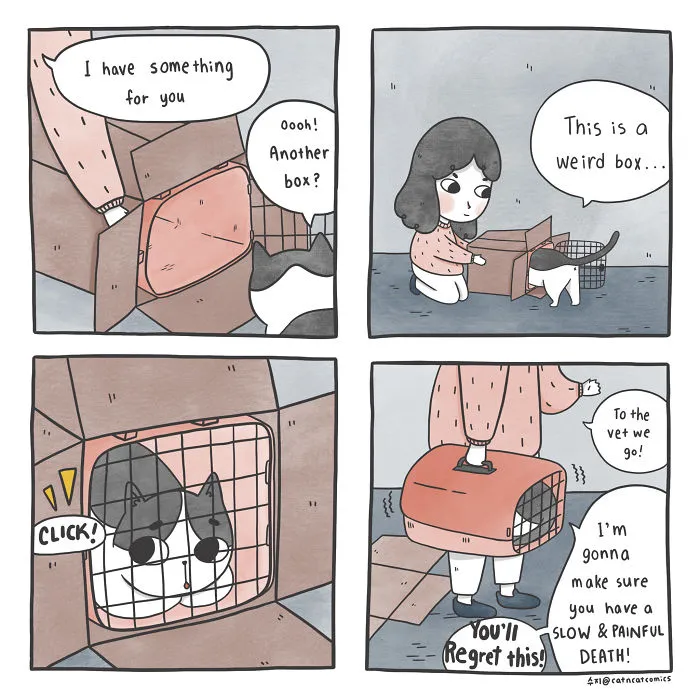 I Document My Life With A Cat In These 40 Comics