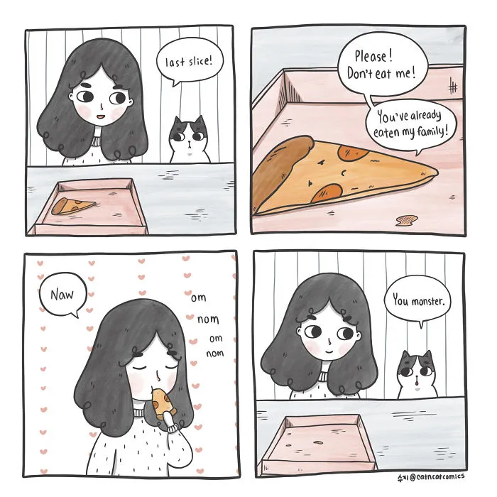 I Document My Life With A Cat In These 40 Comics