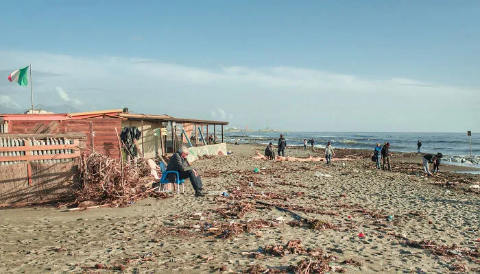 I Have Visited Marinella Di Sarzana Beach In Italy After The Nearby River Flood
