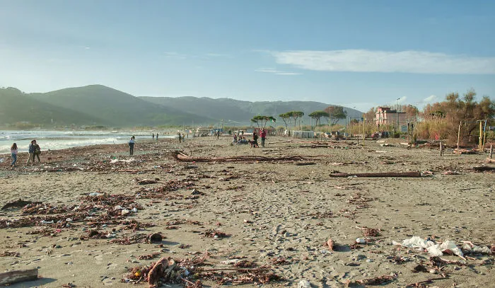 I Have Visited Marinella Di Sarzana Beach In Italy After The Nearby River Flood