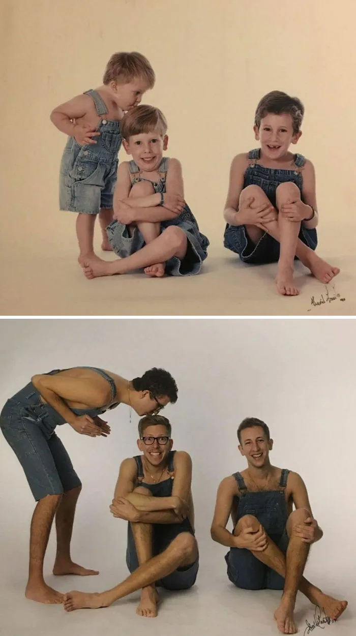 Exactamente 20 años después, volvimos al mismo fotógrafo para sorprender a nuestros padres con un regalo