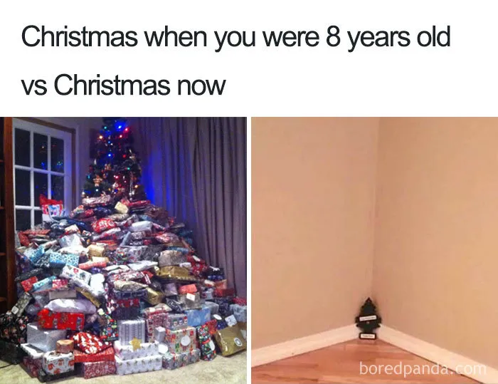 Then and Now Christmas Mood