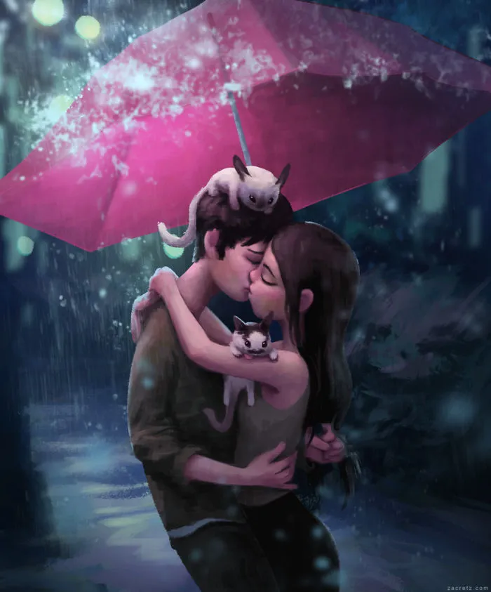 30 Idyllic Illustrations Of Love And Affection That Will Warm Your Heart