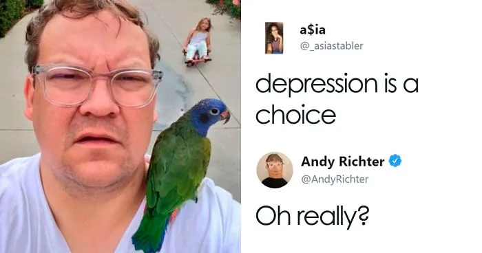 Someone Says "Depression Is A Choice", And Andy Richter's Response Is Brilliant