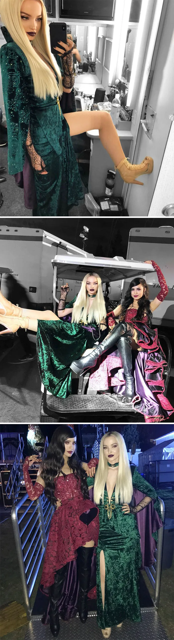 Dove Cameron And Sofia Carson As The Witches From Hocus Pocus