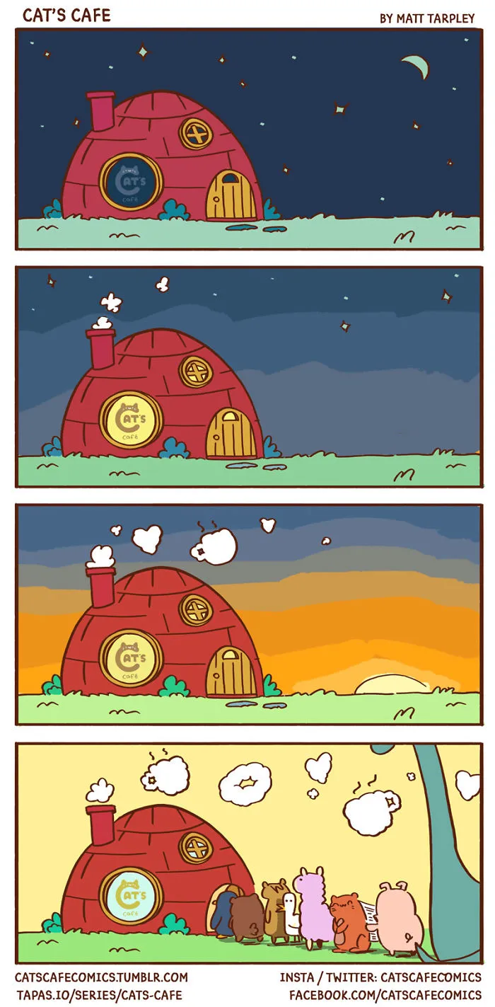 My 47 Wholesome 'Cat's Café' Comics That Will Make Your Day