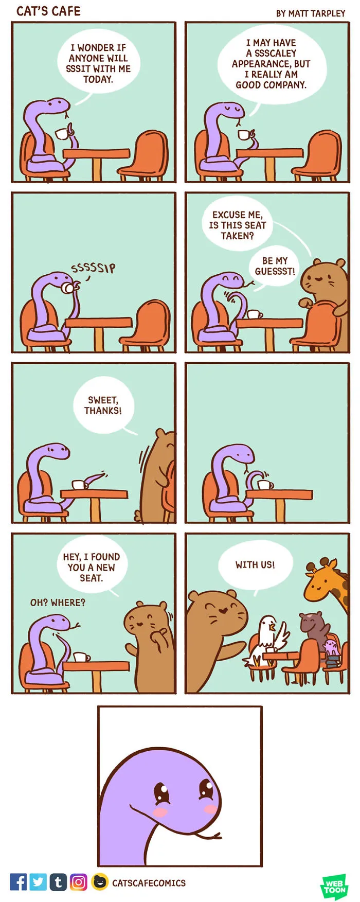 My 47 Wholesome 'Cat's Café' Comics That Will Make Your Day