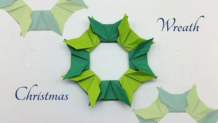 Diy Christmas Wreath Make Out Of Paper - Paper Folding Christmas Wreath - Christmas Crafts