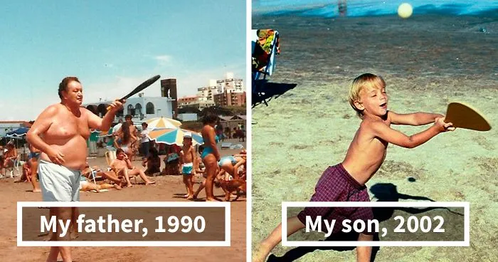 I Put My Family Photos Of Different Generations Side By Side And Found Accidental Similarities
