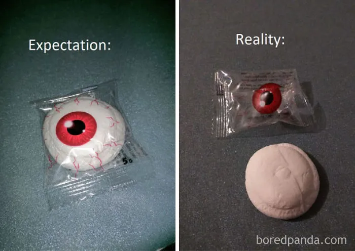 Necesitaba bolas de ojos comestibles para la fiesta de Halloween. Esto estaba dentro de un paquete más grande