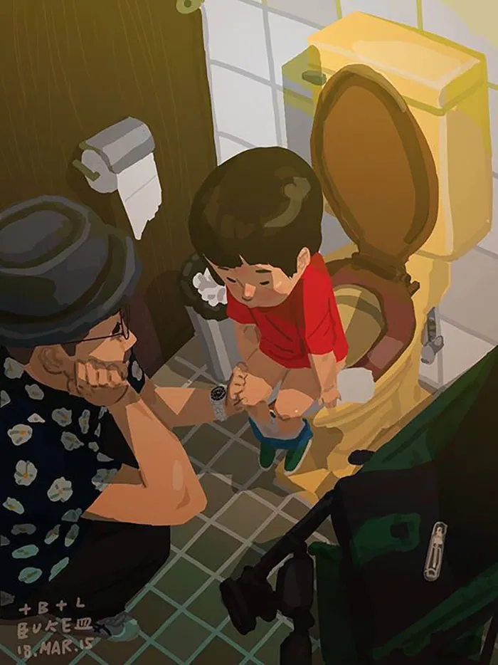 Single Dad Illustrates What It's Like To Raise A Child, And It'll Melt Your Heart (38 Pics)