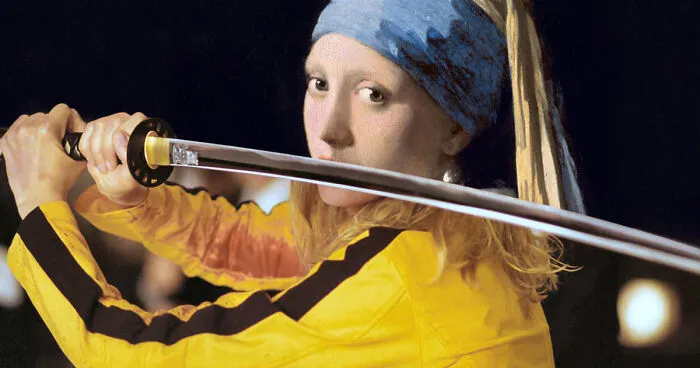 I Create Seamless Mashups Of Classic Hollywood Stars And Famous Paintings