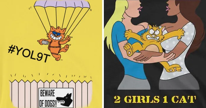 7 Cat-Themed Shirts That Take Cat Humor To New Levels