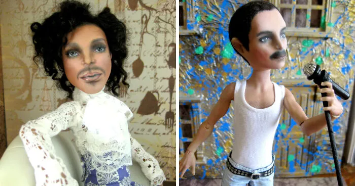 I Personalize, Re-Sculpt And Recycle Pre-Loved Dolls Into Famous People