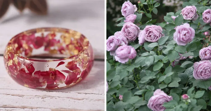 Miniature Worlds Inside Wooden Jewelry Capture The Beauty Of Nature– Flowers Frozen In Time