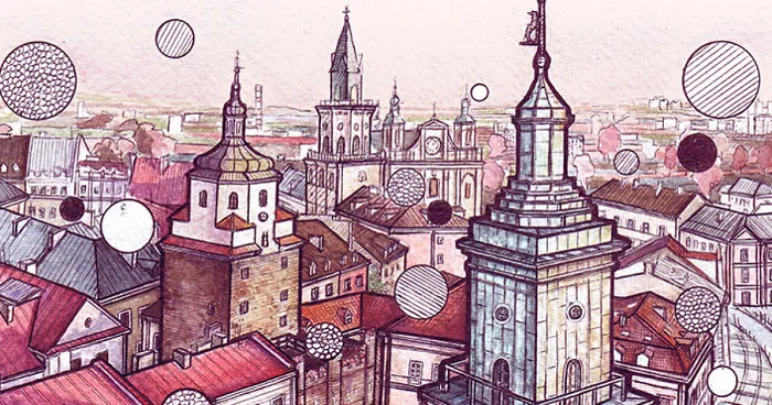 I Drew Lublin With Linear Art And Textures