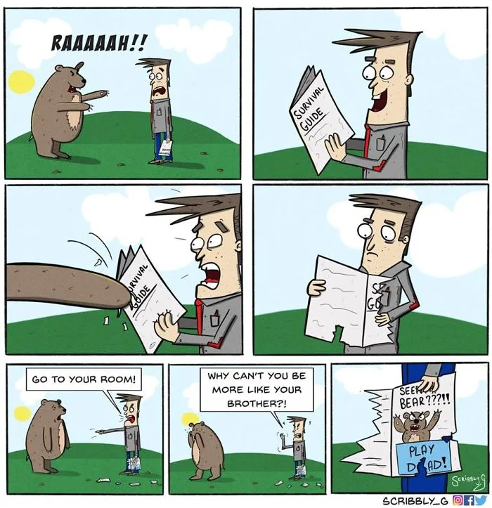 40 Hilarious And Dark Comics With A Sudden Twist By Scribbly G