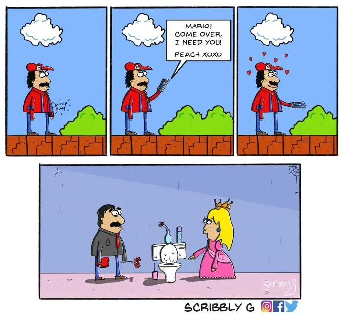 40 Hilarious And Dark Comics With A Sudden Twist By Scribbly G