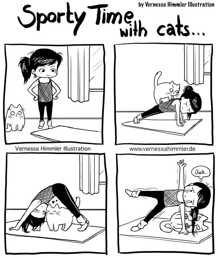 42 Hilarious Comics That Capture My Life With Two Cheeky Cats