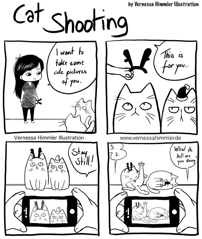 42 Hilarious Comics That Capture My Life With Two Cheeky Cats