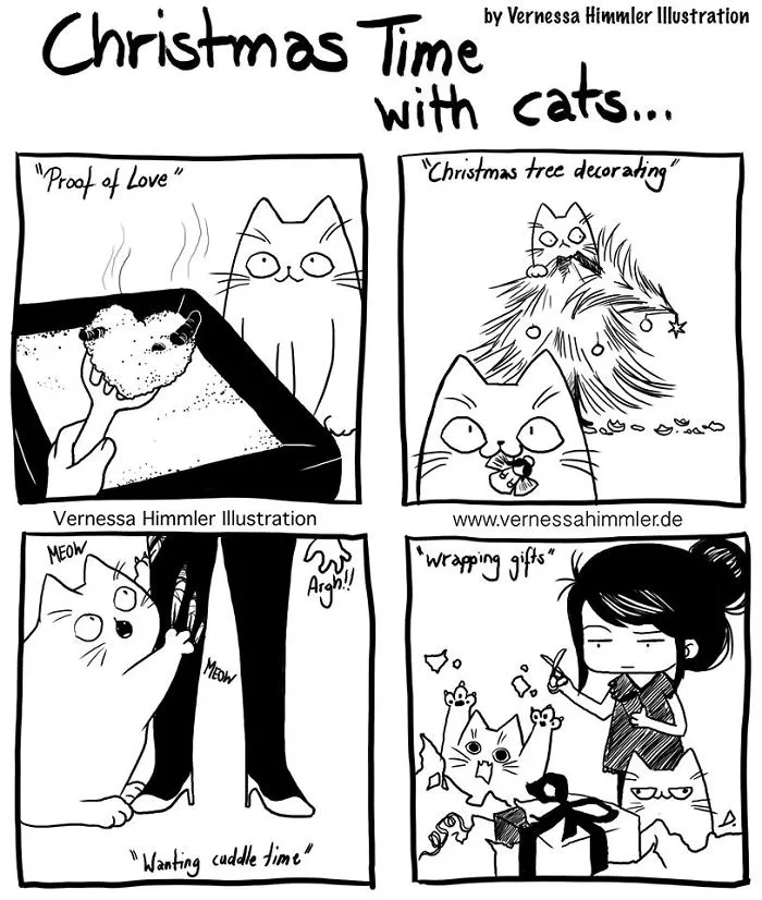 42 Hilarious Comics That Capture My Life With Two Cheeky Cats