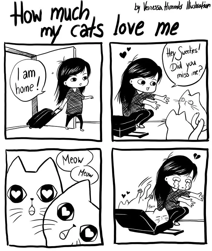 42 Hilarious Comics That Capture My Life With Two Cheeky Cats