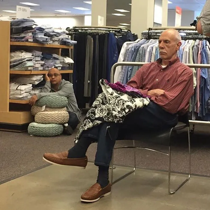 49 "Miserable Men" Hilariously Captured While Their Women Were Shopping