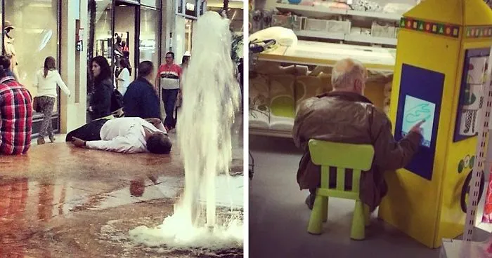 49 "Miserable Men" Hilariously Captured While Their Women Were Shopping