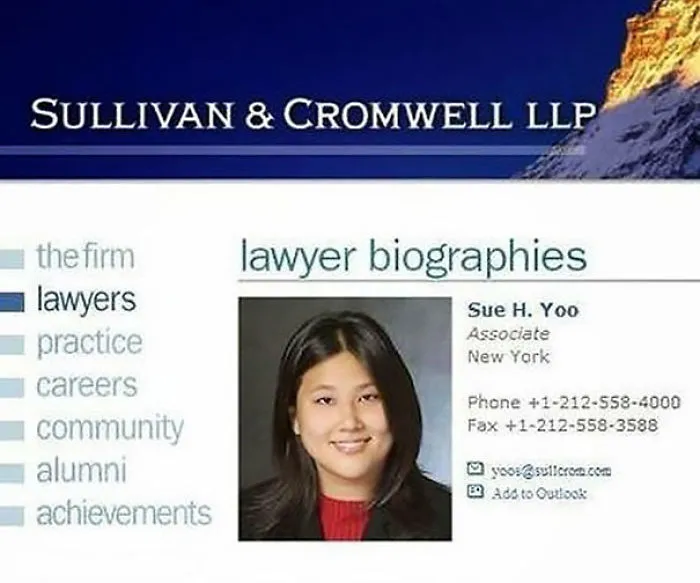 Lawyer Sue Yoo