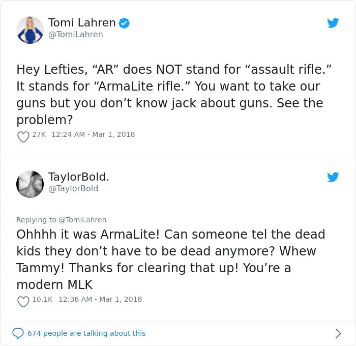 22 Epic Comebacks To Pro-Gun Activists