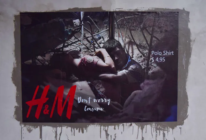 I Made Billboards To Show The Corporate Greed Of Fashion Industries And Excessive Consumption