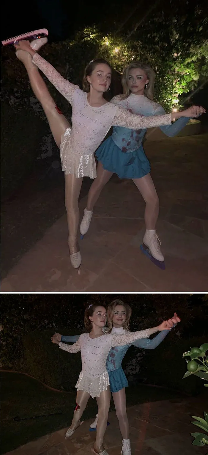 Chloe Grace Moretz And Kaitlyn Dever As As Nancy Kerrigan And Tonya Harding