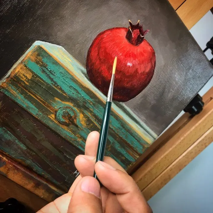 Real Time Oil Painting Tutorial Series By Little Fish Painting Studio-Step By Step