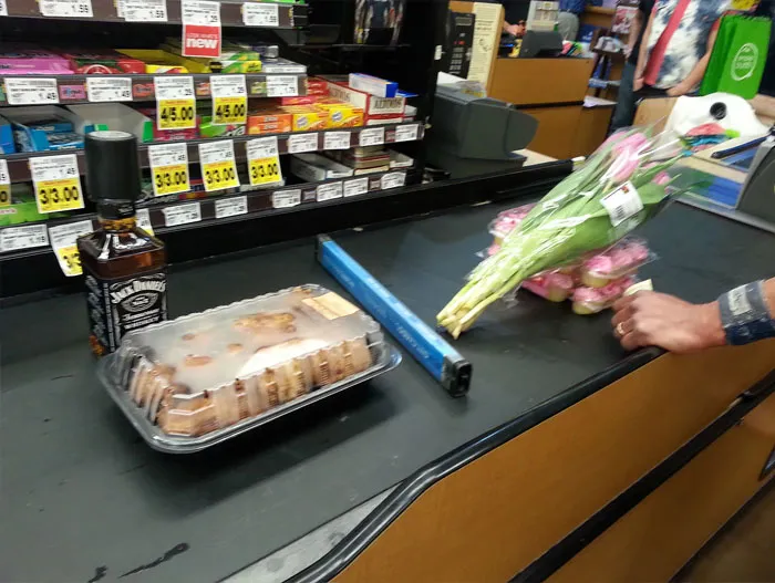 Two Very Different Valentine's Day Nights, 12 Piece Of Fried Chicken & Whiskey Versus 12 Pink Tulips & Cupcakes