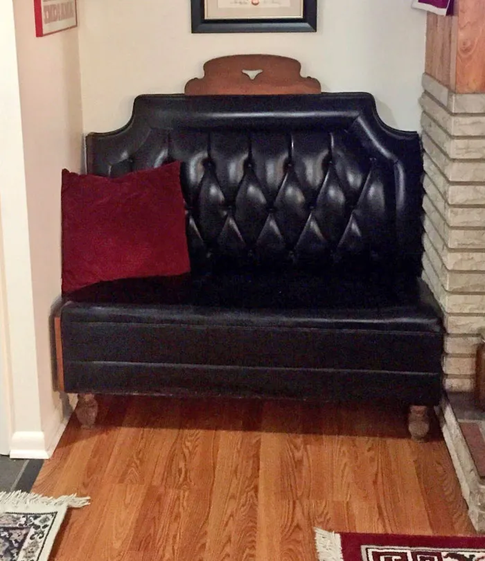 This Bench My Sister Bought At A Yard Sale Without Measuring The Space First