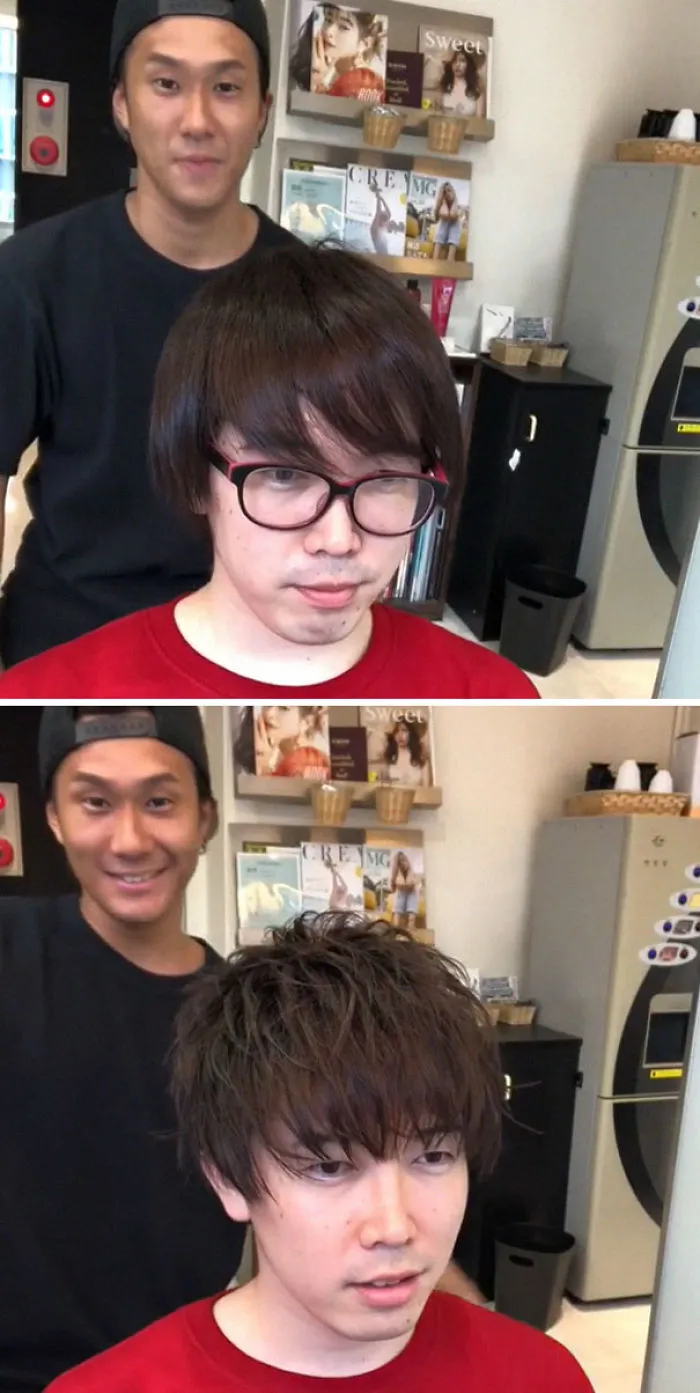 Este barbero japonés muestra la gran diferencia que puede marcar un buen corte de pelo