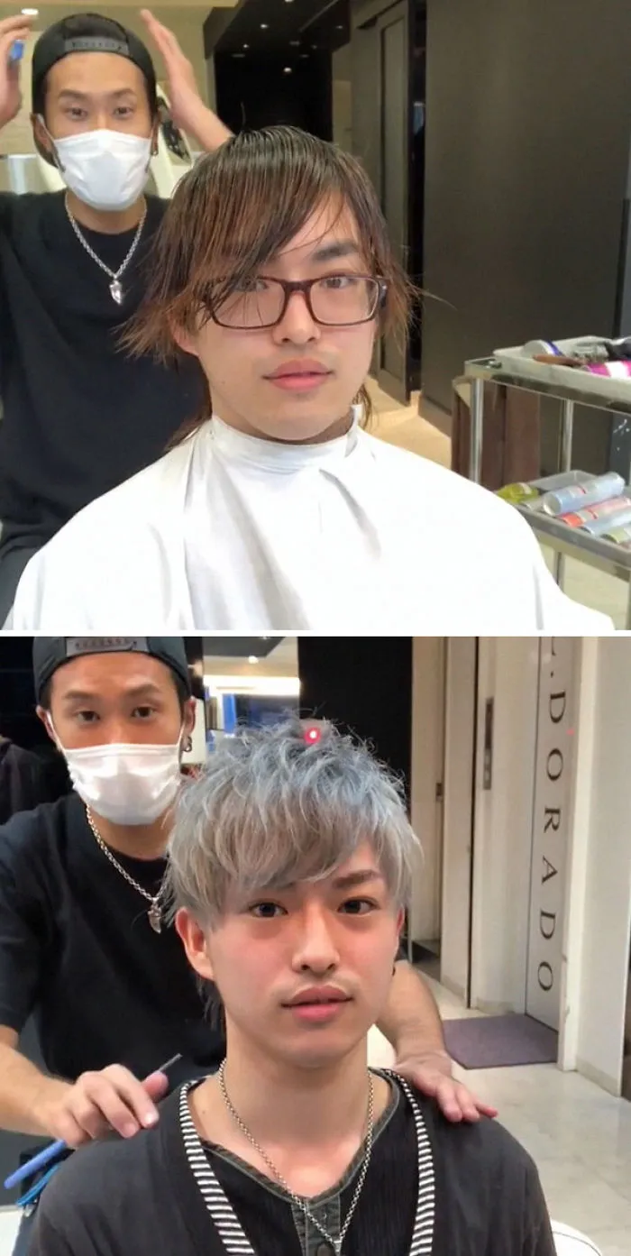 Este barbero japonés muestra la gran diferencia que puede marcar un buen corte de pelo