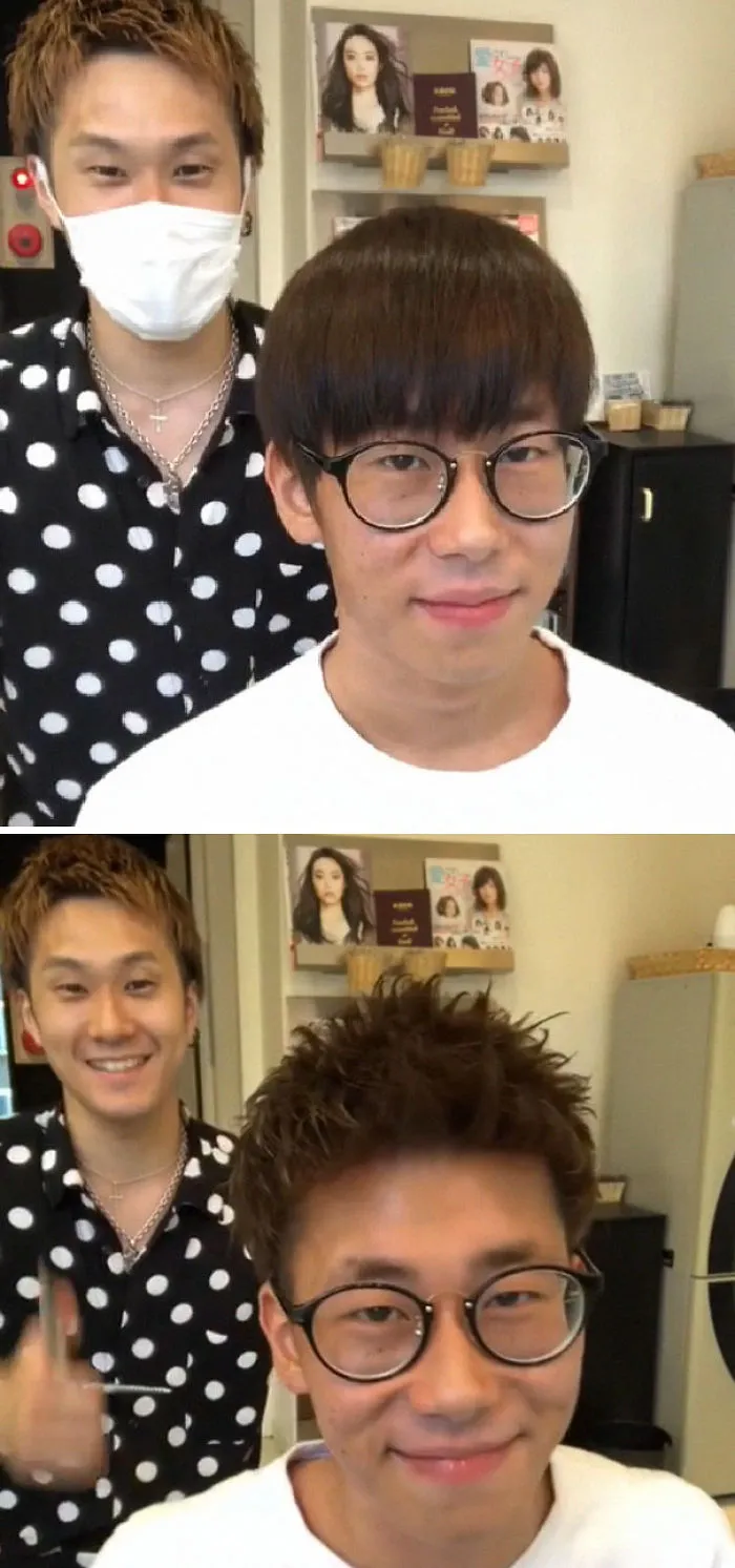 Este barbero japonés muestra la gran diferencia que puede marcar un buen corte de pelo