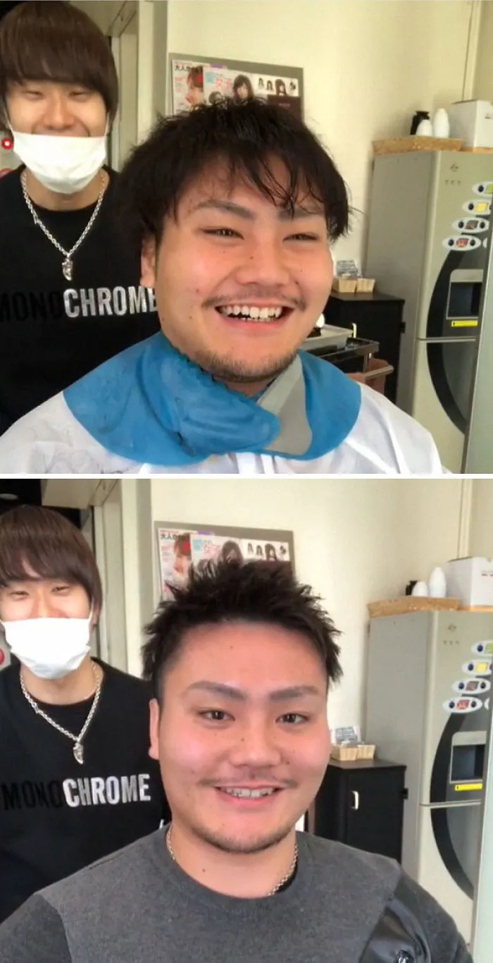 Este barbero japonés muestra la gran diferencia que puede marcar un buen corte de pelo
