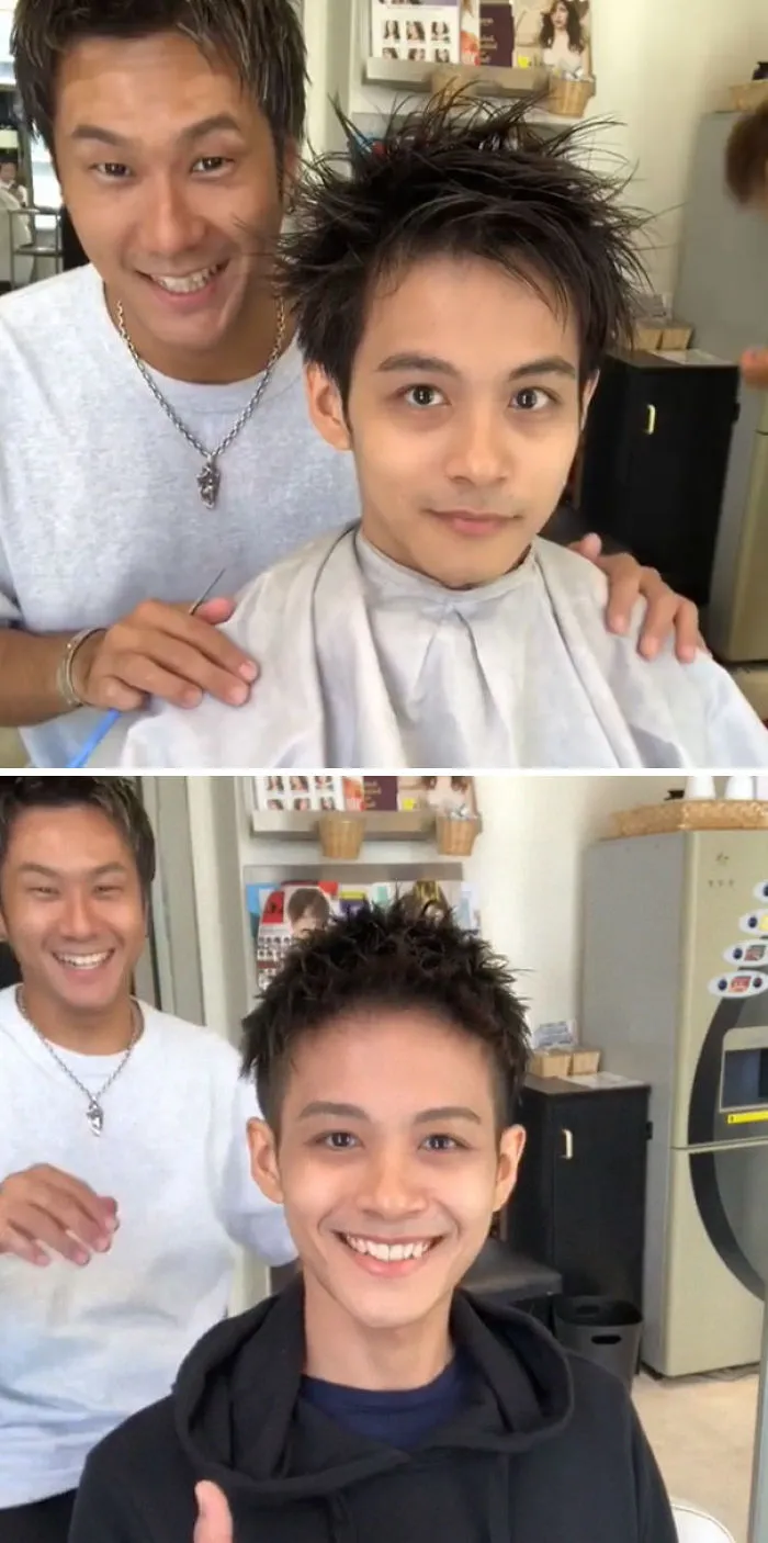 Este barbero japonés muestra la gran diferencia que puede marcar un buen corte de pelo