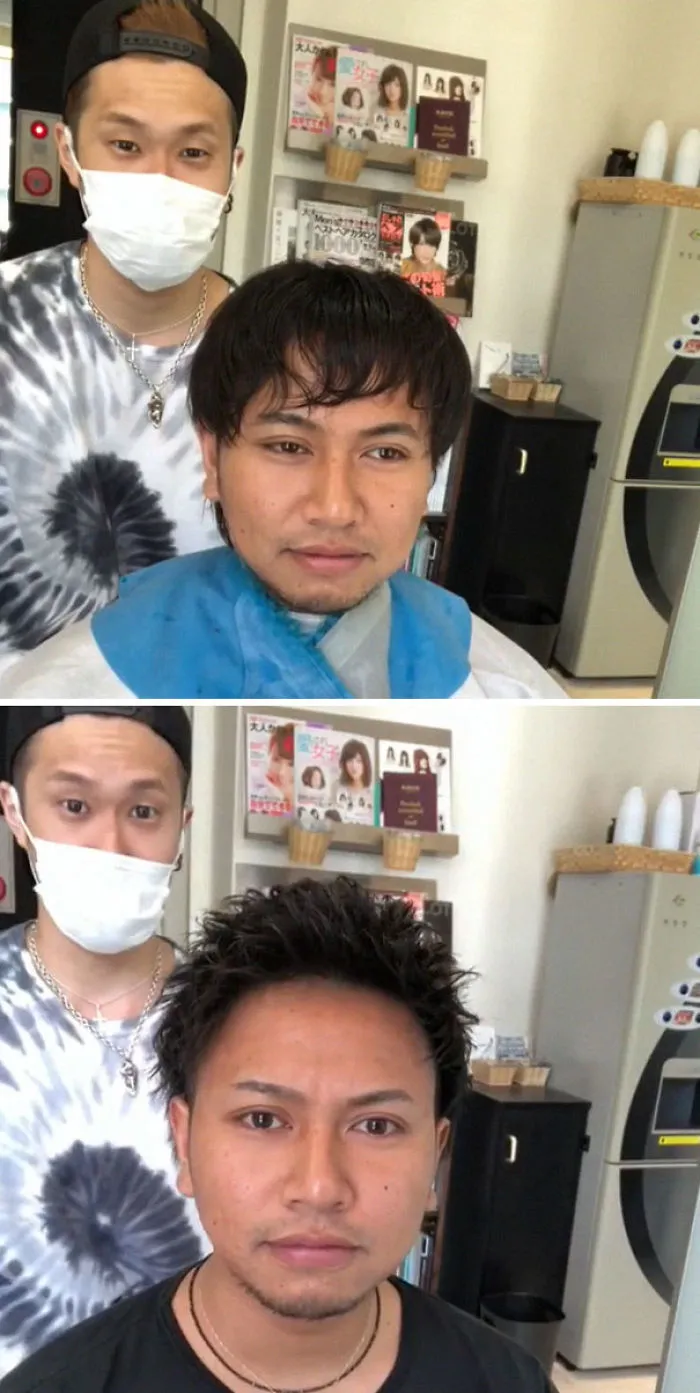 Este barbero japonés muestra la gran diferencia que puede marcar un buen corte de pelo