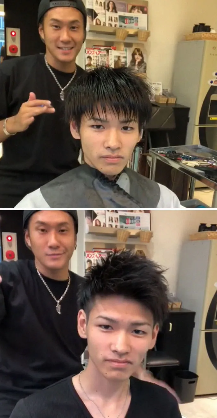 Este barbero japonés muestra la gran diferencia que puede marcar un buen corte de pelo