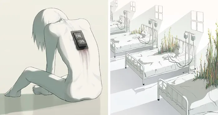50 Powerful Illustrations By Japanese Artist That Will Make You Think (New Pics)