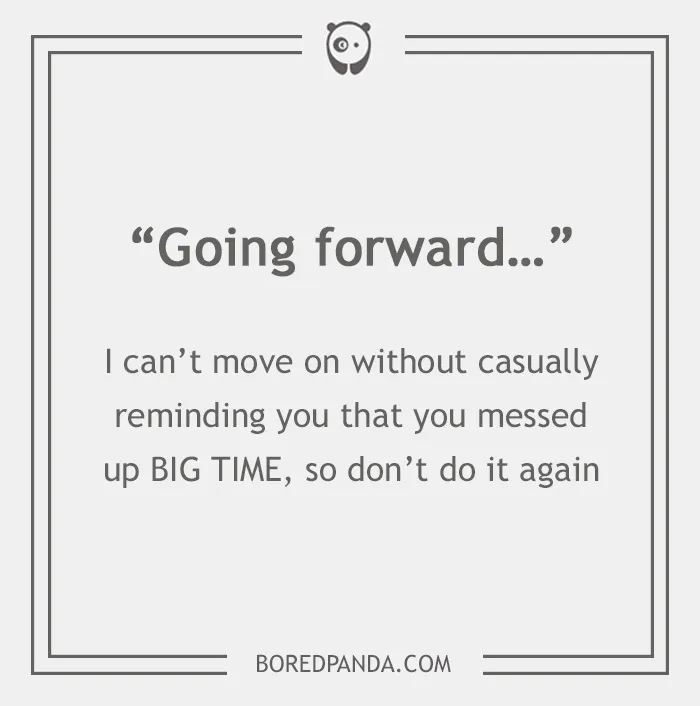 Text with the phrase "Going forward..." highlighting email phrases with hidden meanings.