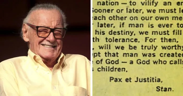 Marvel Co-Creator Stan Lee's Text About Racism From 1968 Explains What Kind Of Person He Really Was