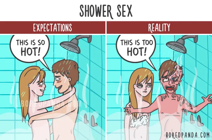 The Difference Between Relationship Expectations Vs. The Reality In 20 Illustrations