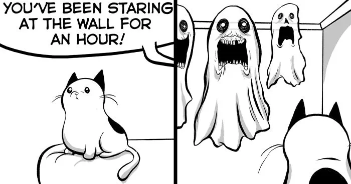 My Wife Insisted That I Put These Comics On The Internet – They’re About A Cat We Rescued (45 New Pics)